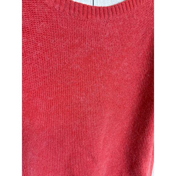 Banana Republic Boat Neck Mohair Blend Sweater Rust Orange Color Women's Size M - Picture 2 of 6